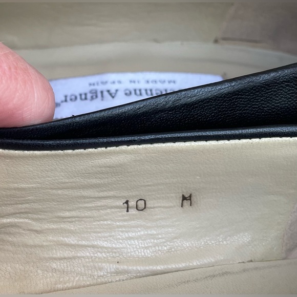 *EUC* Etienne Aigner Sarah Pumps - Womens Size 10M - Black Leather -Made n Spain - Picture 9 of 10